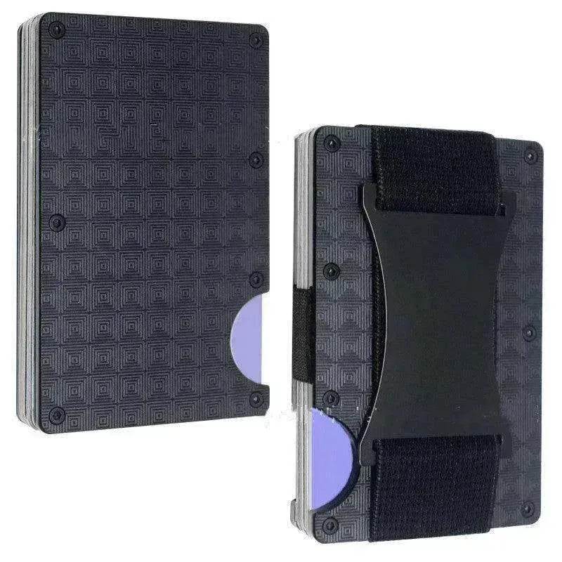 Metal Card Wrapped Carbon Fiber RFID Anti theft Brush Wallet - EX-STOCK Canada