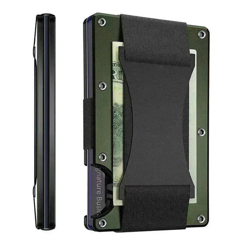Portefeuille à Brosse Métal avec Fibre de Carbone RFID Anti-vol - EX-STOCK CANADA