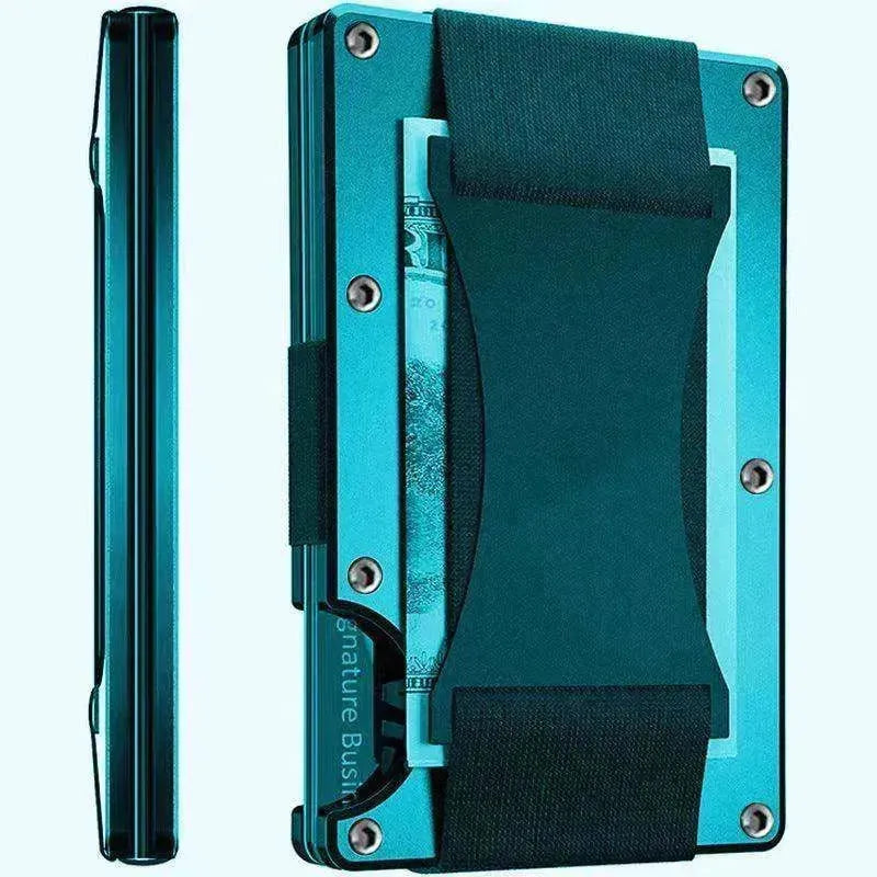 Portefeuille à Brosse Métal avec Fibre de Carbone RFID Anti-vol - EX-STOCK CANADA