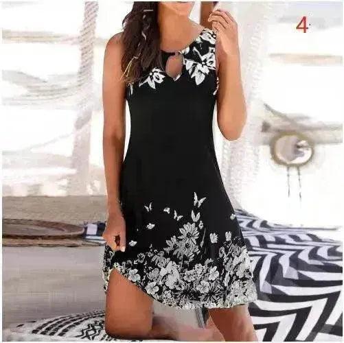 Jupe mi-longue pour femmes Combinaison sans manches à motifs de mode - EX-STOCK Canada
