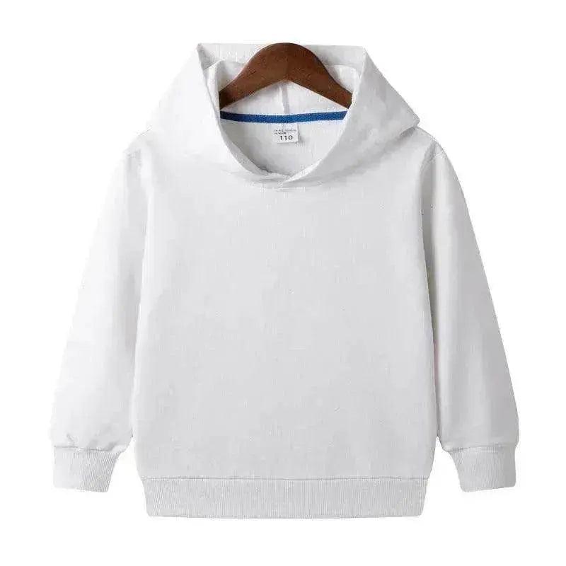 Sweat à capuche vierge en coton pur personnalisé pour enfants de taille moyenne et petite - EX-STOCK Canada