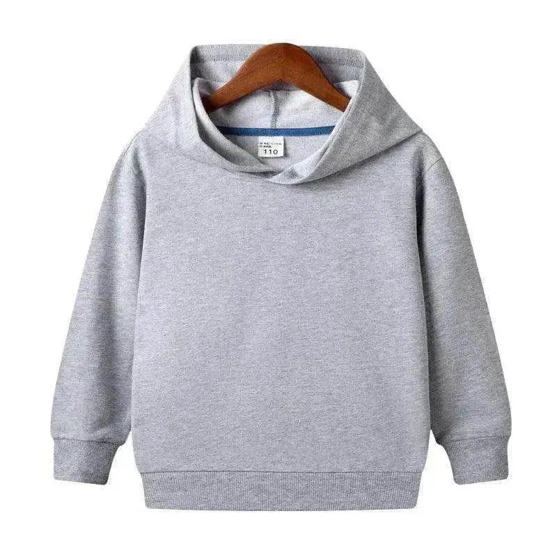 Sweat à capuche vierge en coton pur personnalisé pour enfants de taille moyenne et petite - EX-STOCK Canada