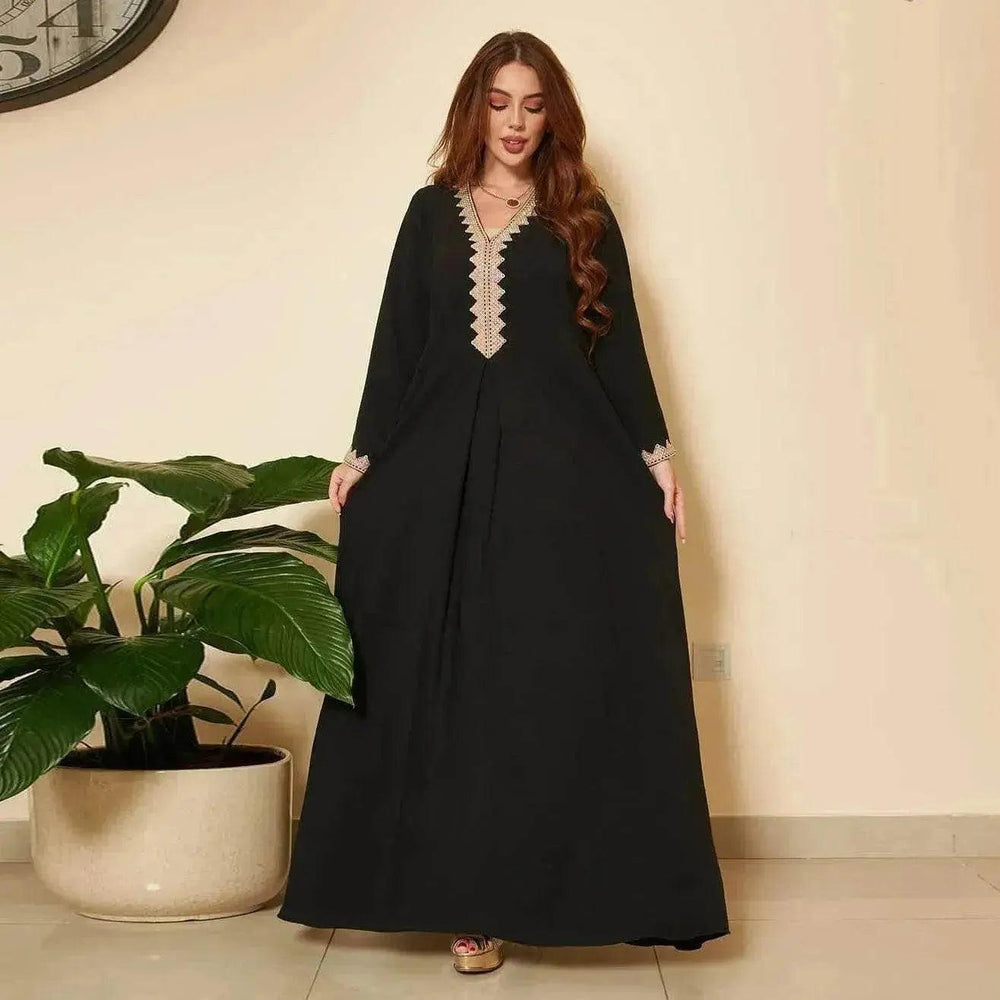 Robe évasée pour femmes arabes du Moyen-Orient - EX-STOCK Canada