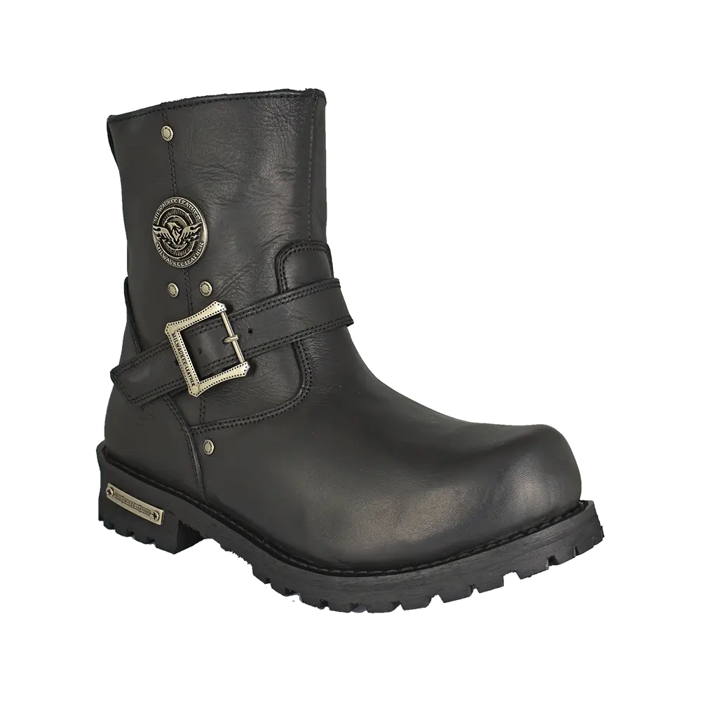 Botas de motociclista Milwaukee Leather para hombre de 6" ancho con cierre lateralEX-STOCK Canada