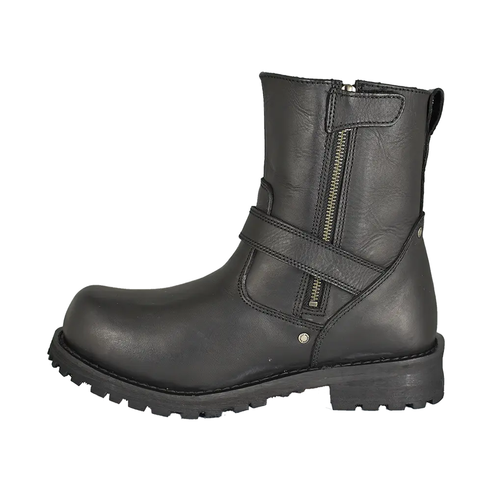 Botas de motociclista Milwaukee Leather para hombre de 6" ancho con cierre lateralEX-STOCK Canada