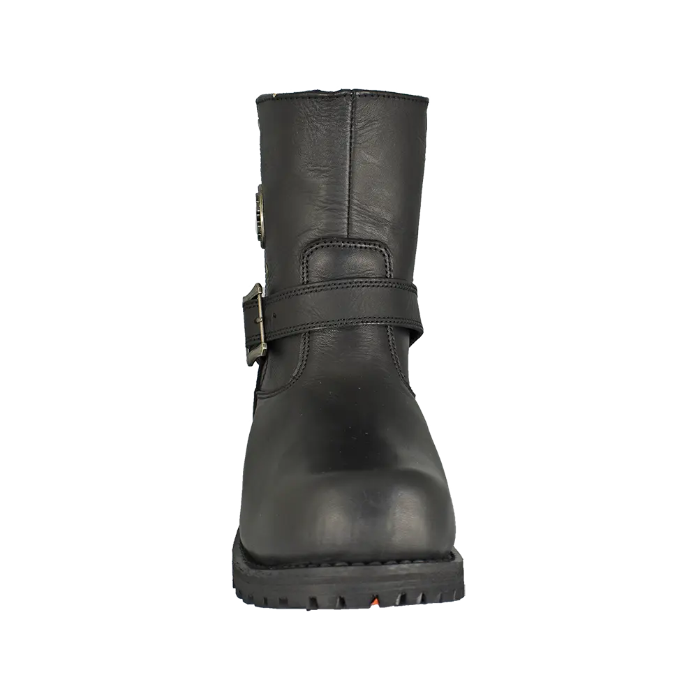 Botas de motociclista Milwaukee Leather para hombre de 6" ancho con cierre lateralEX-STOCK Canada