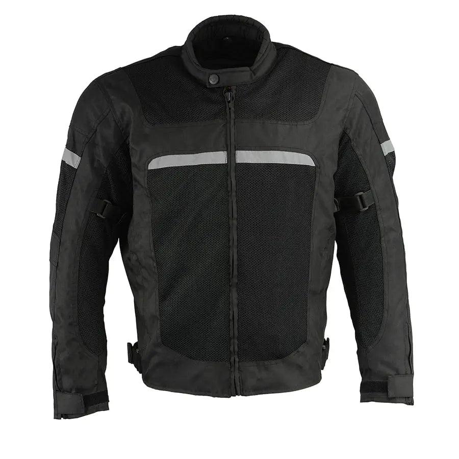 Milwaukee Leather Men's Mesh & Nylon Combo Racer Jacket EX-STOCK Canada