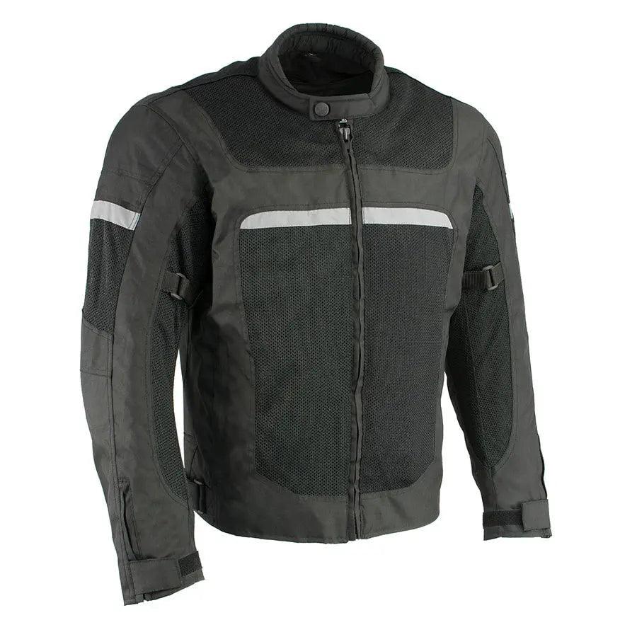 Milwaukee Leather Men's Mesh & Nylon Combo Racer Jacket EX-STOCK Canada