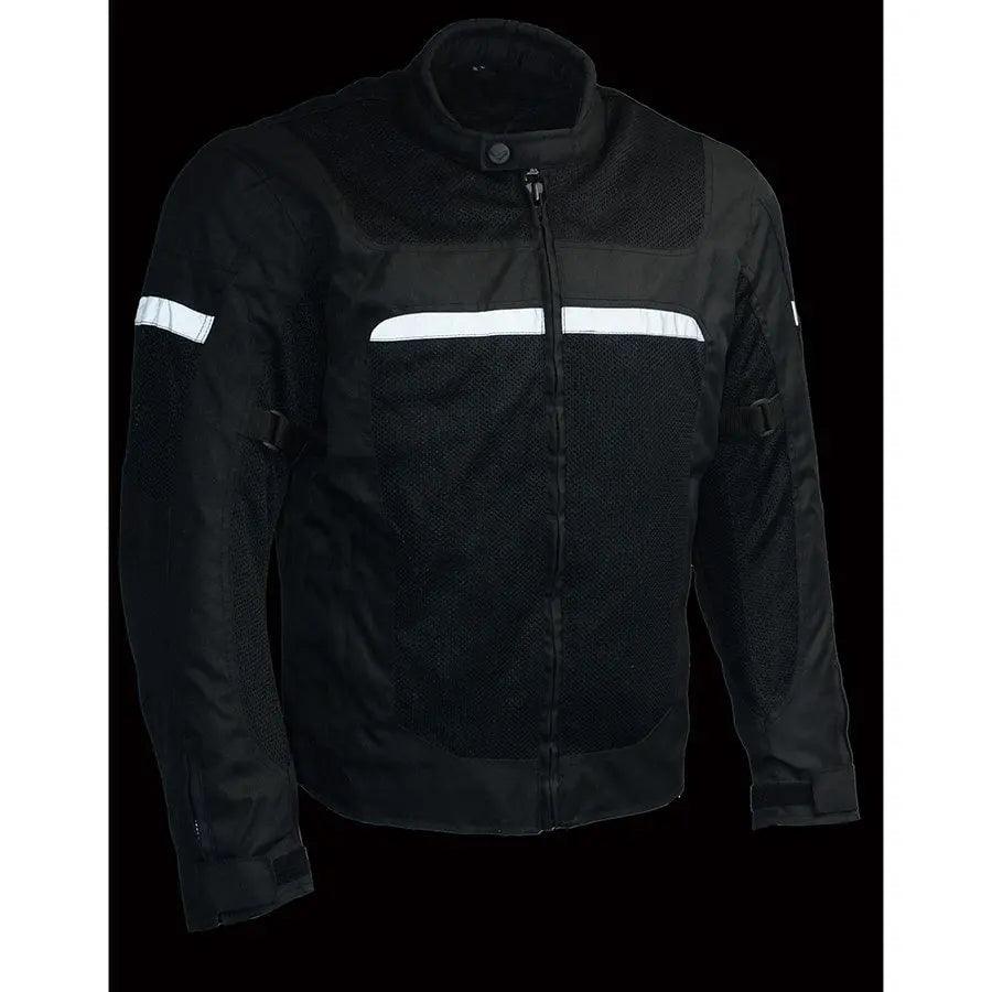 Milwaukee Leather Men's Mesh & Nylon Combo Racer Jacket EX-STOCK Canada