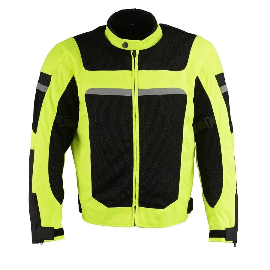 Milwaukee Leather Men's Mesh & Nylon Combo Racer Jacket EX-STOCK Canada