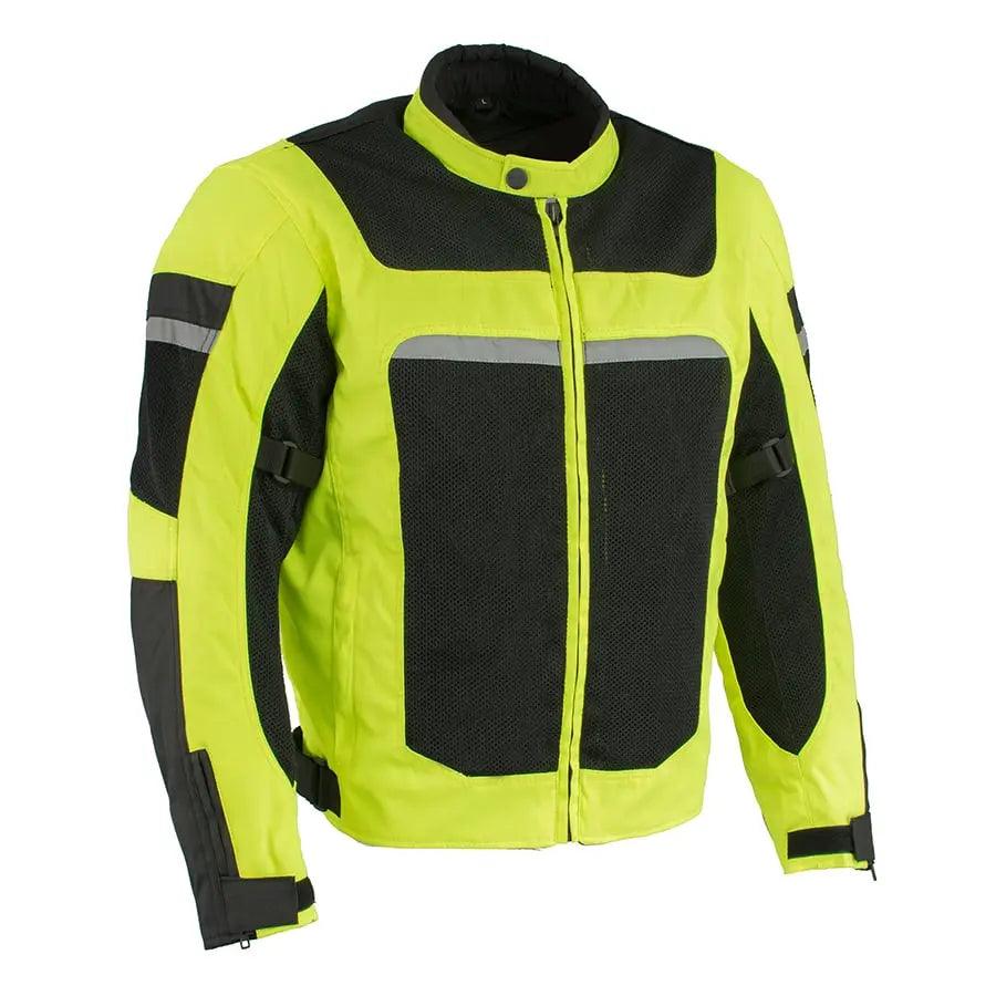 Milwaukee Leather Men's Mesh & Nylon Combo Racer Jacket EX-STOCK Canada