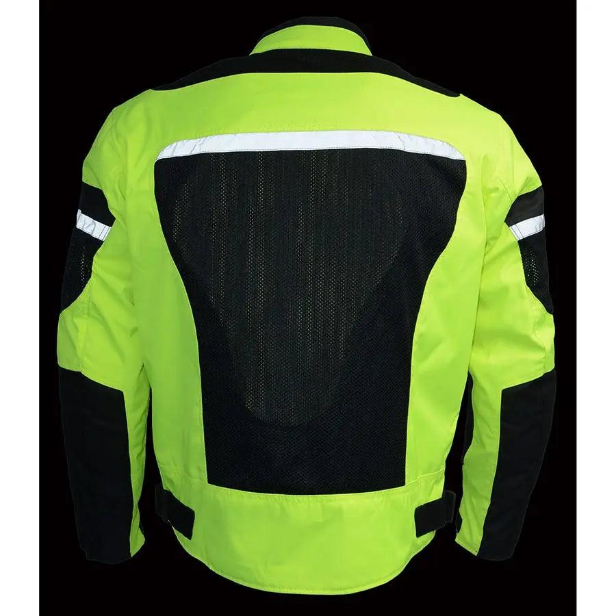 Milwaukee Leather Men's Mesh & Nylon Combo Racer Jacket EX-STOCK Canada