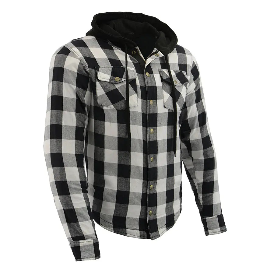 Chaqueta Camisa Acolchada de Franela a Cuadros para Hombre de Milwaukee LeatherEX-STOCK Canada
