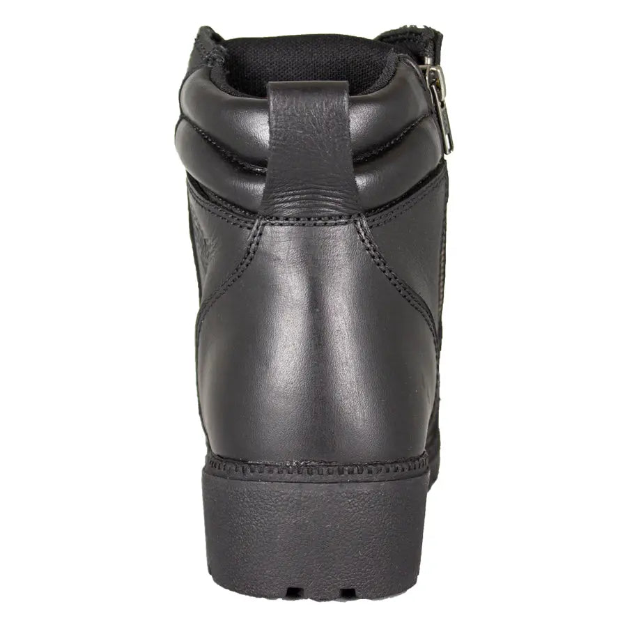 Milwaukee Leather Damen-Motorradstiefel mit seitlichem Reißverschluss und SchnürungEX-STOCK Canada