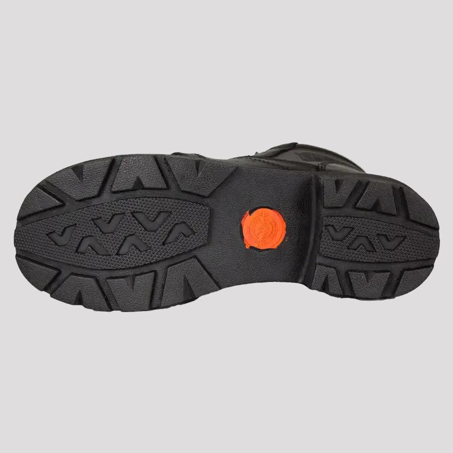 Bottes de moto pour femmes Milwaukee Leather avec fermeture éclair latérale et lacets