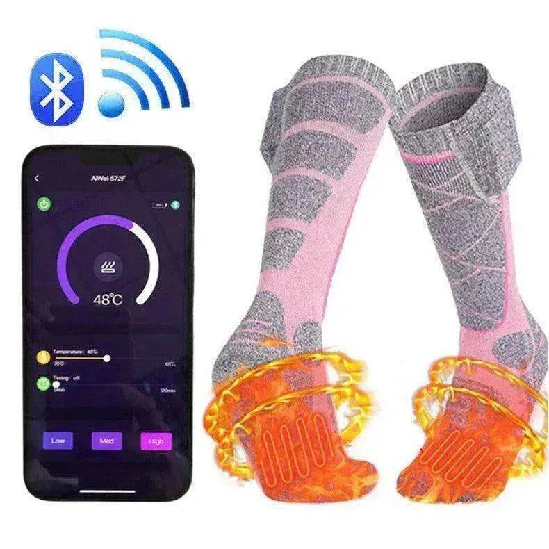 Mobile APP Smart Temperature Control Heating Socks - EX-STOCK Canada