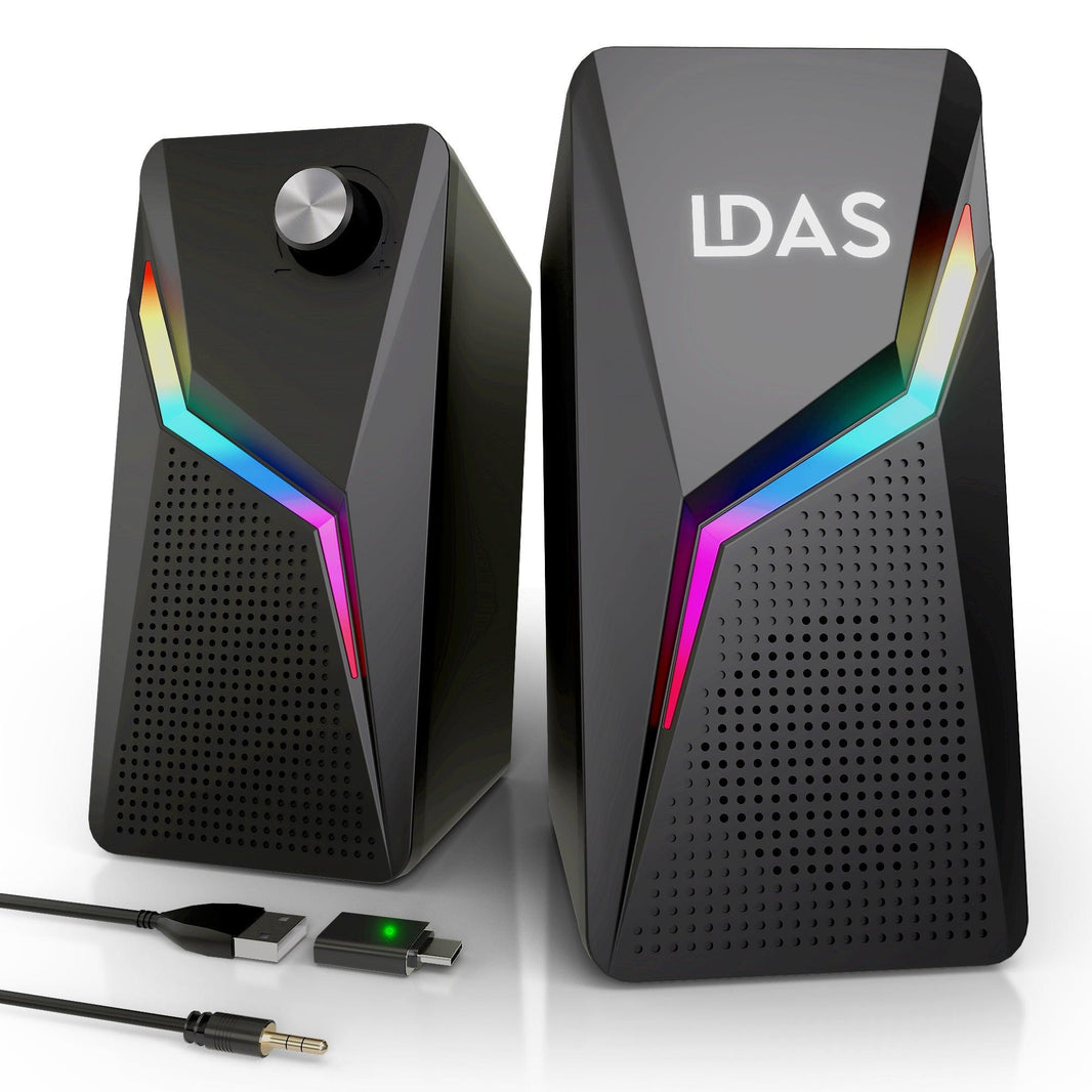 LDAS Computer Speakers for Desktop Monitor, USB/USB-C Powered PC Speakers EX-STOCK Canada