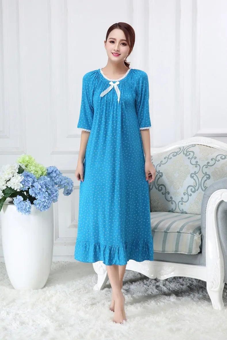 Pyjama long petit à motifs floraux pour femmes - EX-STOCK Canada