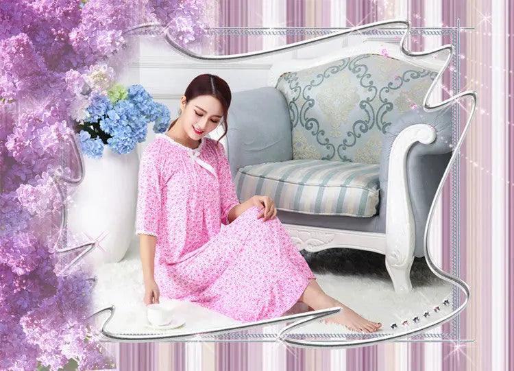 Pyjama long petit à motifs floraux pour femmes - EX-STOCK Canada