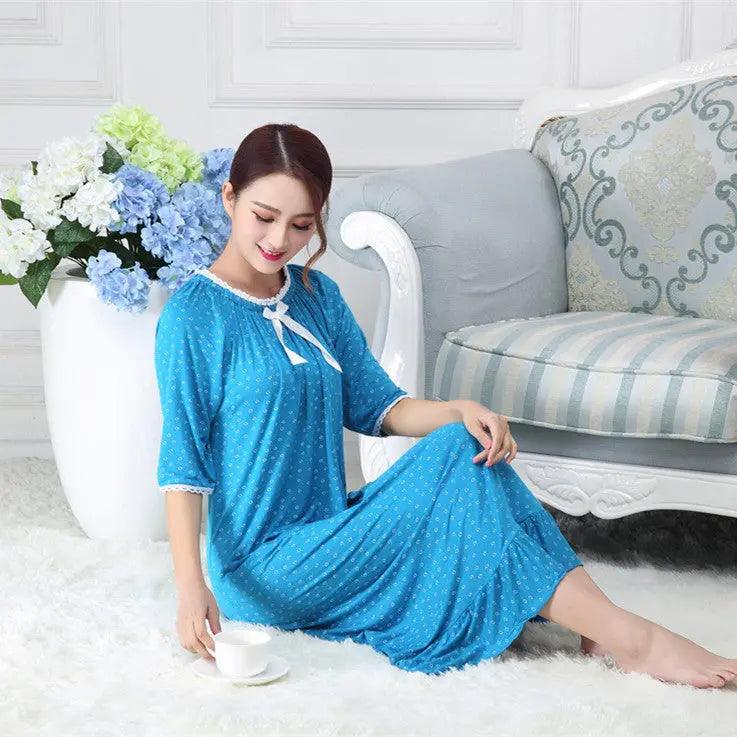 Pyjama long petit à motifs floraux pour femmes - EX-STOCK Canada