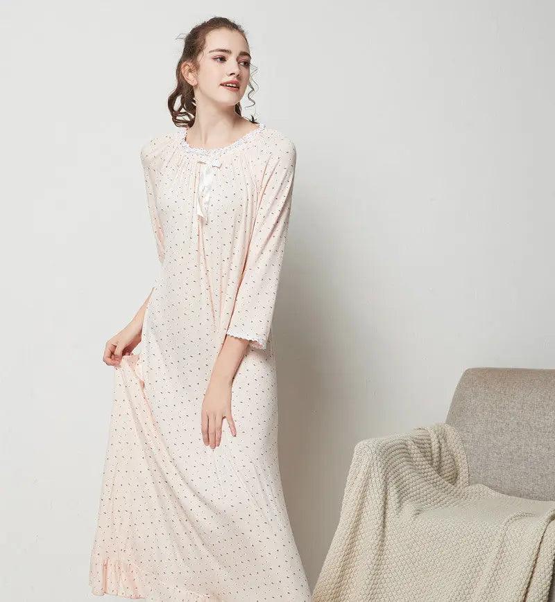 Pyjama long petit à motifs floraux pour femmes - EX-STOCK Canada