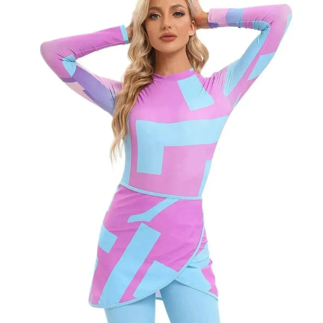 Modest 3 Piece Burkini Swimsuit Set long sleeve - EX-STOCK Canada
