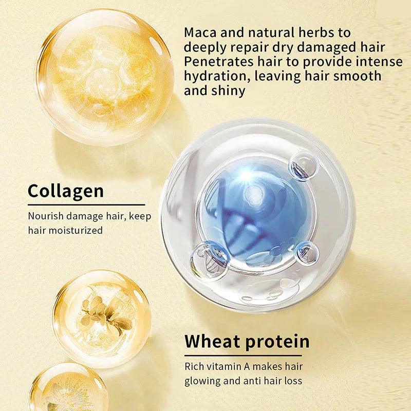 Moisturizing Collagen Hair Mask Hydrating Soft Nourishment Cream Deep Cleansing Hair Care Essential Oil EX-STOCK Canada