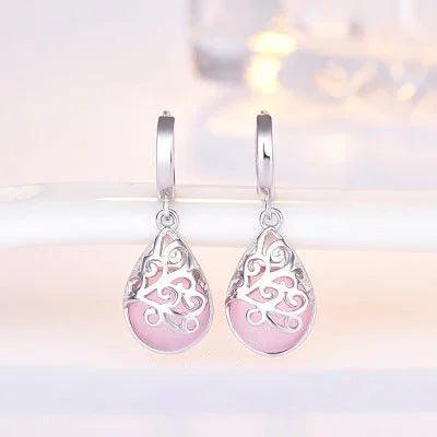 Moonlight Opal Silver Tears Earrings EX-STOCK Canada