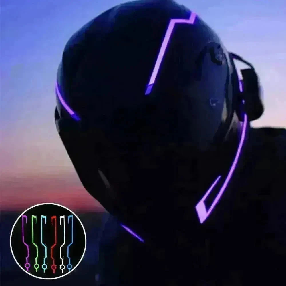 Motorcycle LED Helmet Signal Strip Kit - EX-STOCK CANADA