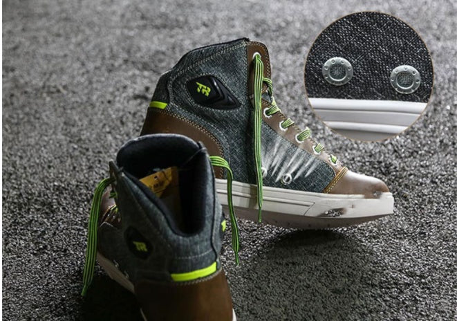 Scarpe da moto da uomo Scarpe estive da moto Stivaletti casual corti Scarpe da moto Anticaduta Stivali traspiranti da motociclistaEX-STOCK Canada