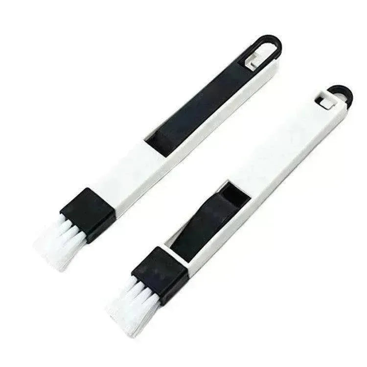 Brosse de nettoyage multi-usages pour rainures avec racloir pour poussière et accès aux coins - EX-STOCK Canada