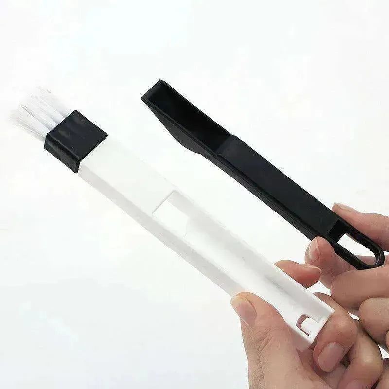 Brosse de nettoyage multi-usages pour rainures avec racloir pour poussière et accès aux coins - EX-STOCK Canada