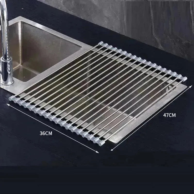 Multifunctional Household Pot Mat Kitchen Cookware Storage Drainage Rack - EX-STOCK CANADA