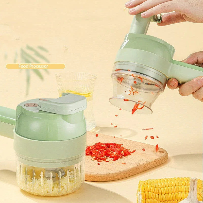 Multifunctional Household Slice Electric Garlic Pounding Chopper EX-STOCK Canada