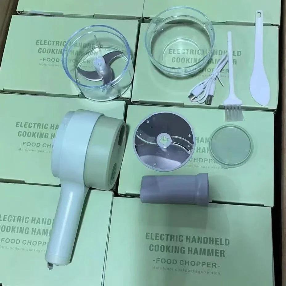 Multifunctional Household Slice Electric Garlic Pounding Chopper EX-STOCK Canada