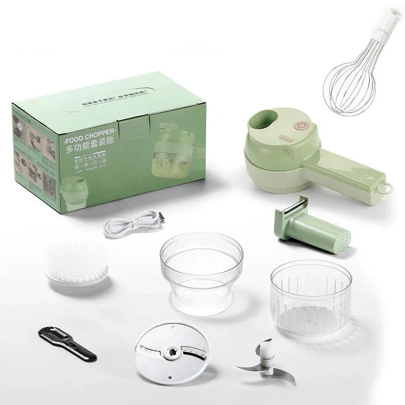 Multifunctional Household Slice Electric Garlic Pounding Chopper EX-STOCK Canada