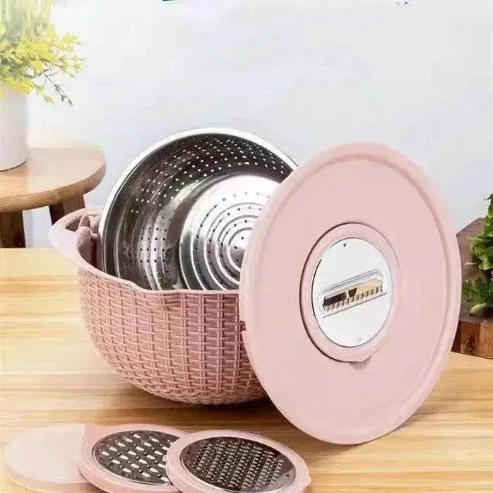 Panier de lavage rotatif créatif multifonctionnel pour la cuisine et la maison - EX-STOCK Canada