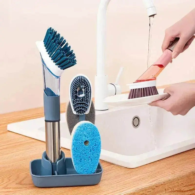 Multifunctional Oily Sponge Cleaning Dish Brush - EX-STOCK Canada