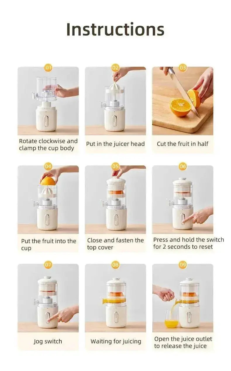 Multifunctional Portable Wireless Juicer Orange Lemon Blender - EX-STOCK Canada