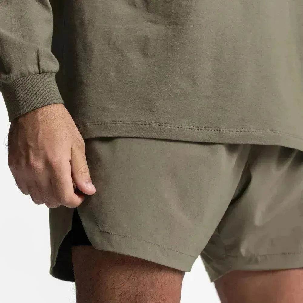 شورت رياضي لجيم عضلات للرجال قابل للتمدد - EX-STOCK Canada