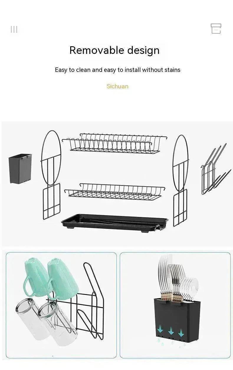 Narrow Simple Style Bowl And Dishes Drying And Draining Storage Rack - EX-STOCK Canada