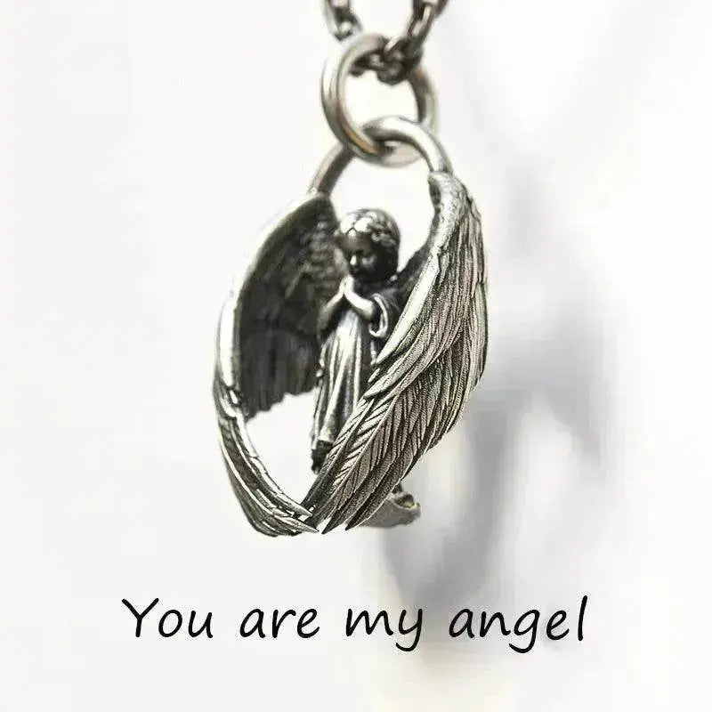 Collier pendentif personnalité Ailes d'Ange Neuf pour hommes - EX-STOCK Canada