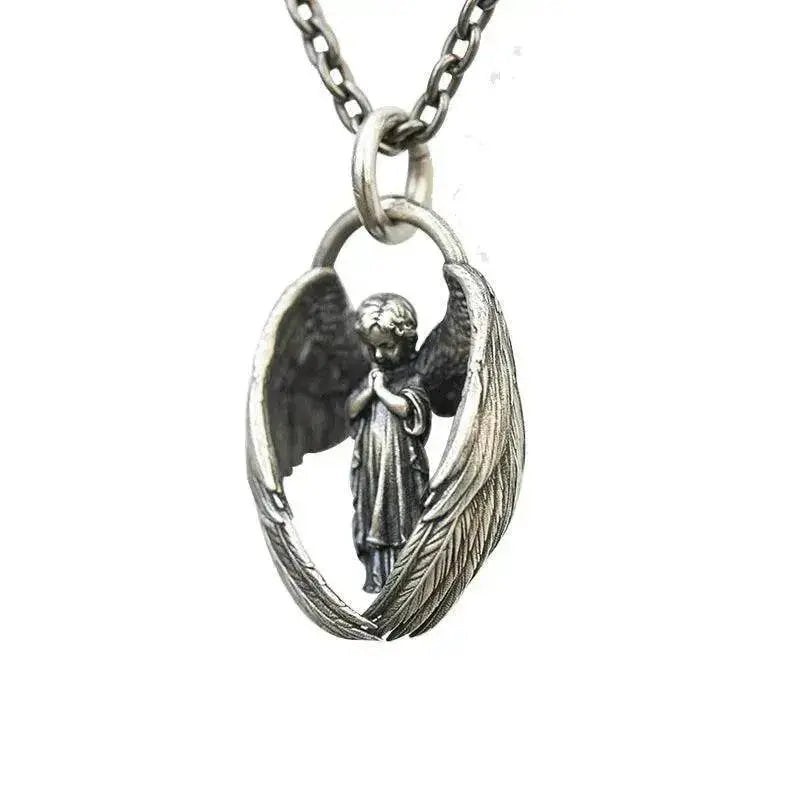 Collier pendentif personnalité Ailes d'Ange Neuf pour hommes - EX-STOCK Canada