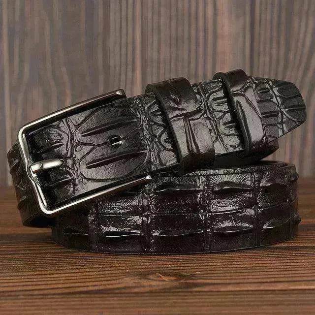 New Fashion Luxury Leather Design Male Dermis Leather Belt - EX-STOCK Canada