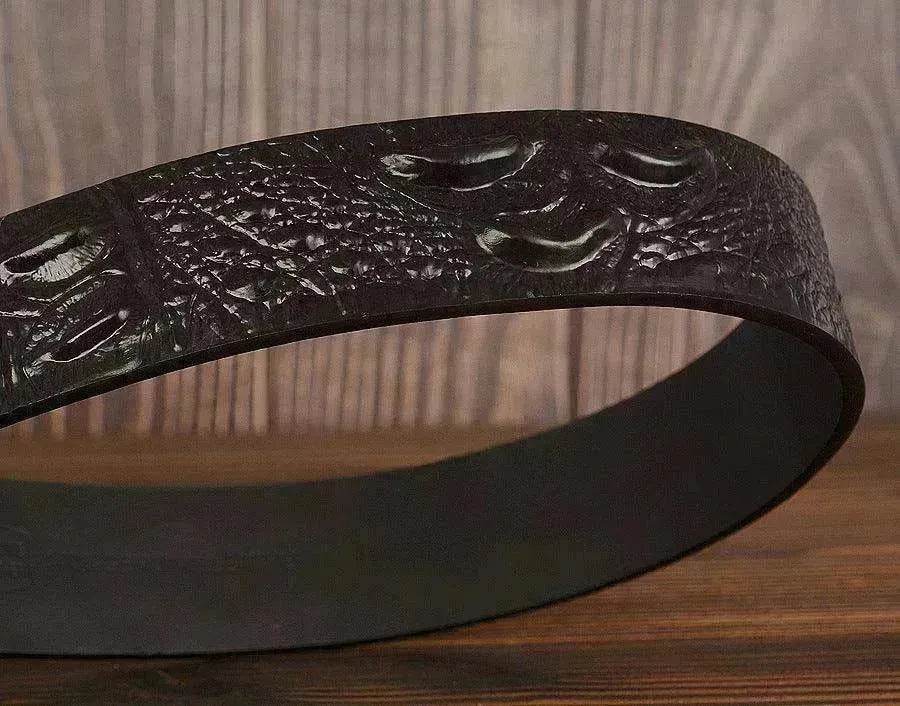 New Fashion Luxury Leather Design Male Dermis Leather Belt - EX-STOCK Canada