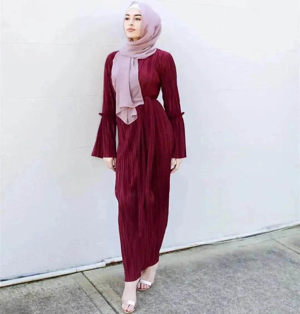 Nouvelle jupe longue plissée à la mode robe arabe - EX-STOCK Canada