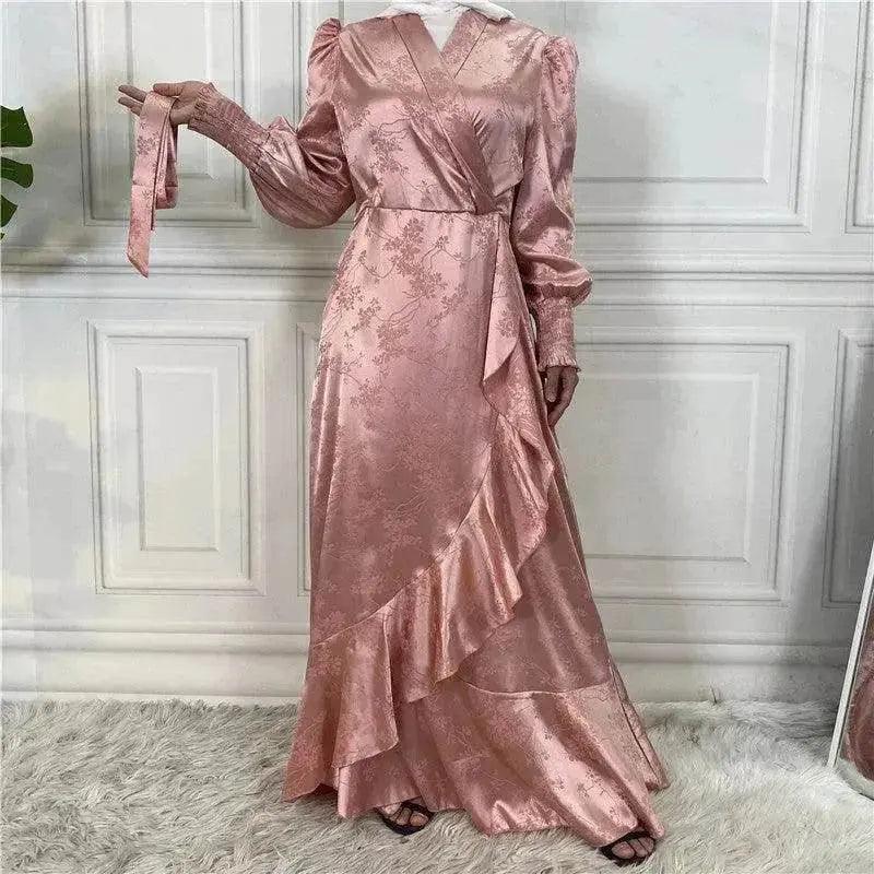 Nouvelle Mode Vêtements Féminins Robe Arabe Patchwork - EX-STOCK Canada