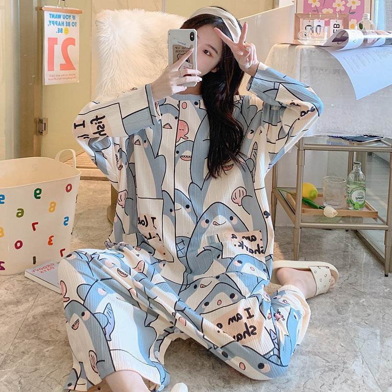 New Long-sleeved One-piece Pajamas For Women EX-STOCK CANADA