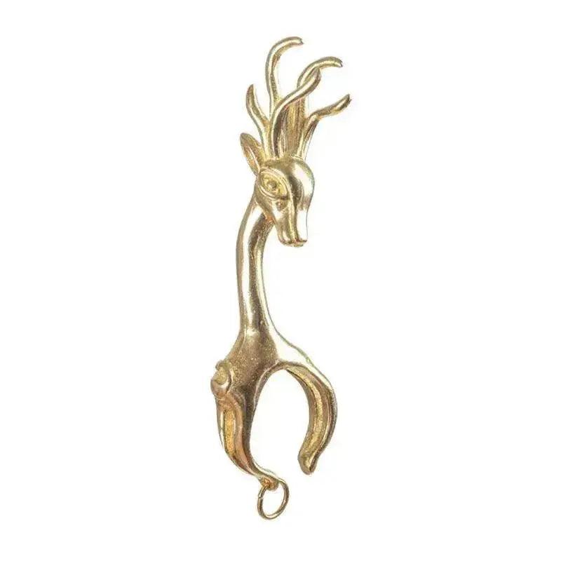 New Lucky Deer Anti-finger Smoked Yellow Release Finger Copper Ring - EX-STOCK Canada