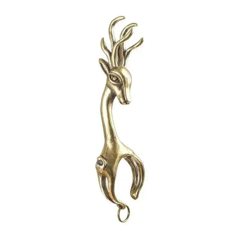 New Lucky Deer Anti-finger Smoked Yellow Release Finger Copper Ring - EX-STOCK Canada